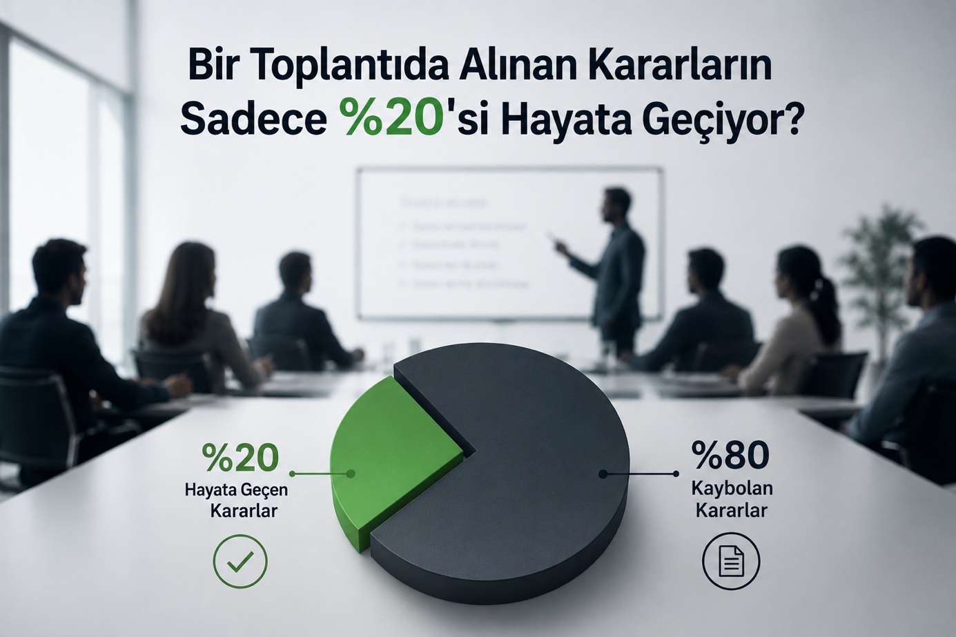 Giriş: Toplantılarda alınan kararların yalnızca %20'si hayata geçiyor